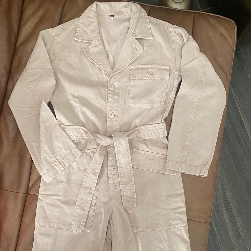 Young Fabulous & Broke Light tan Cotton Jumpsuit